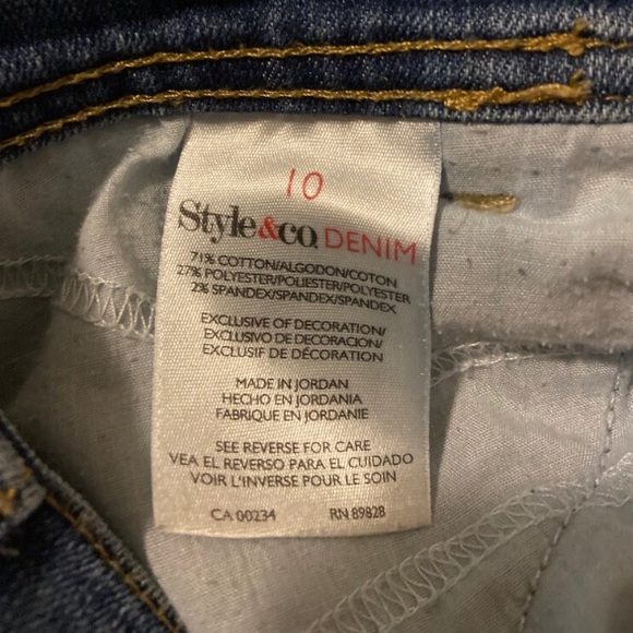 Hand painted line art jeans - Picture 5 of 5